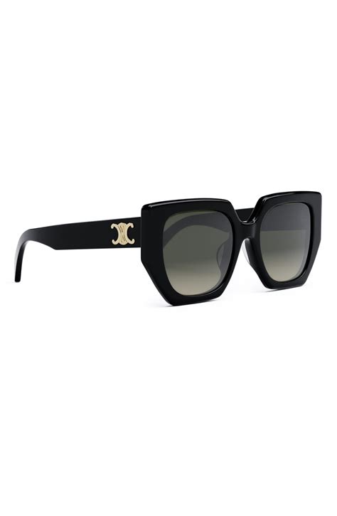 celine triomphe 55mm butterfly sunglasses